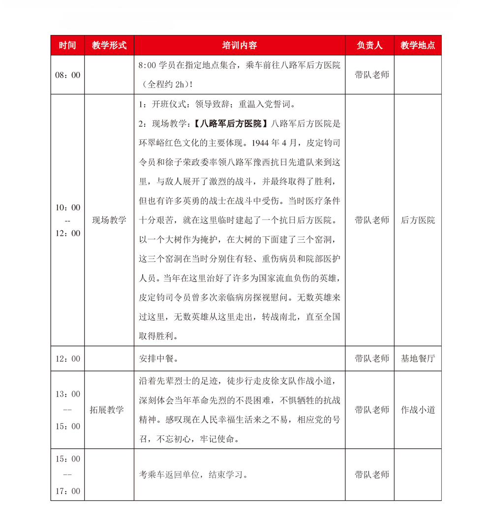 八路军后方医院红色教育基地